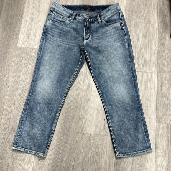 SILVER JEANS Suki Capri Jeans Size 29 - Picture 3 of 9